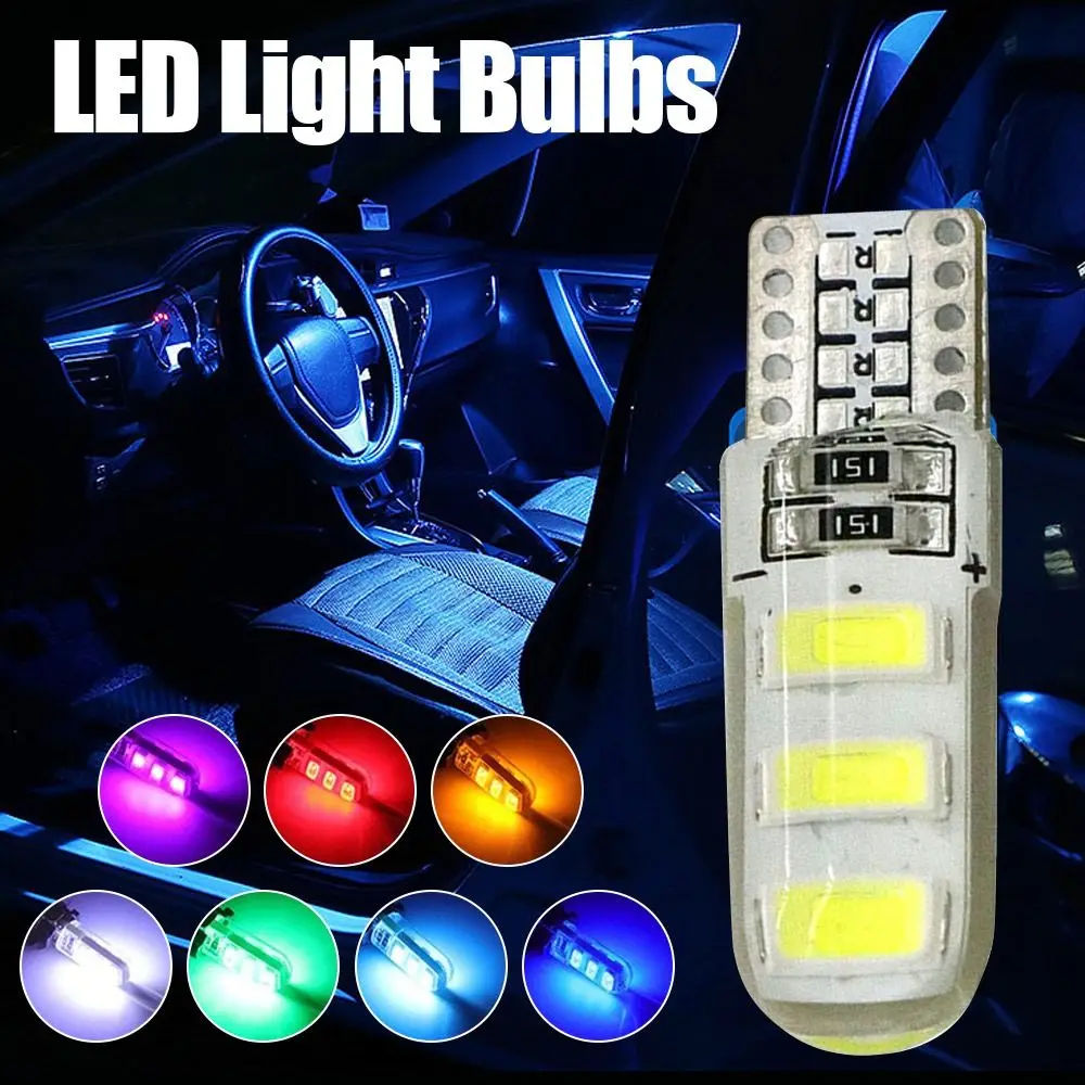 

6000K LED Car Bulb Accessories 5630 T10 Car Dome Light Waterproof 6SMD License Plate Lamp