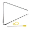 1set 4-8inch Triangolo Classical Metal Percussion Orchestra Performance Instruments Creative Musical Instruments Gift for Kids 1