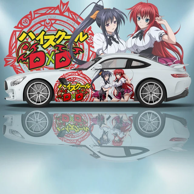 High School DXD Anime Auto Aufkleber modifiziert Rennwagen