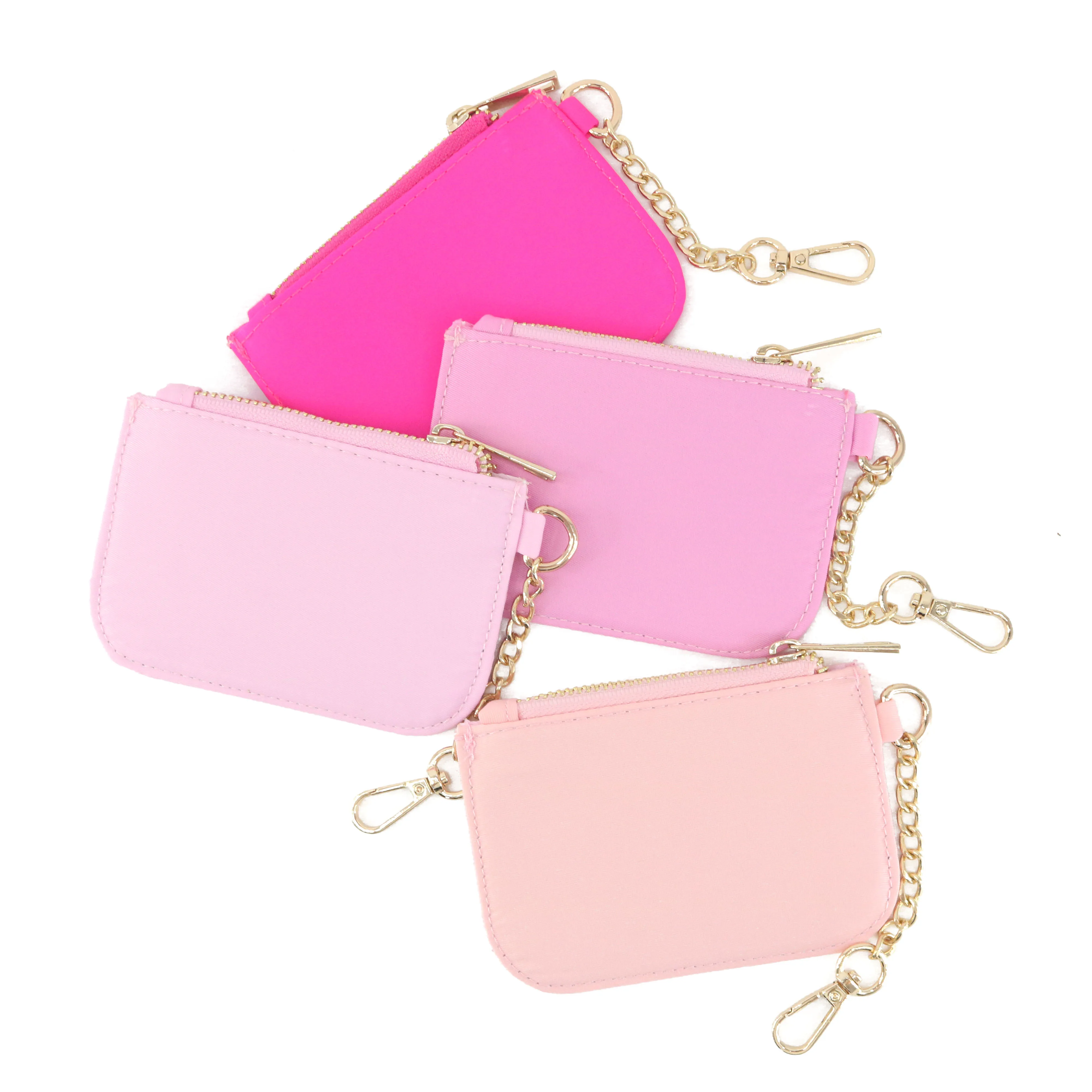 Fresh Solid Color Small Nylon Coin Purse Can Hold Coins Business Card Key Exquisite Small Mini Casual Coin Purse