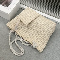 Designer Straw Tote Bag for Women – Fashion Large Capacity Summer Beach Handbag, Casual Woven Bali Purse 2025 - Image 4