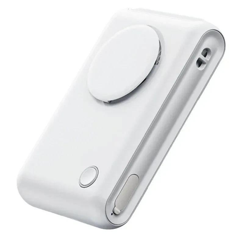 Rechargeable Portable Fan 2000mah With Clip And Neck Hanging Design Hands-Free Cooling For Camping Outdoor Activities