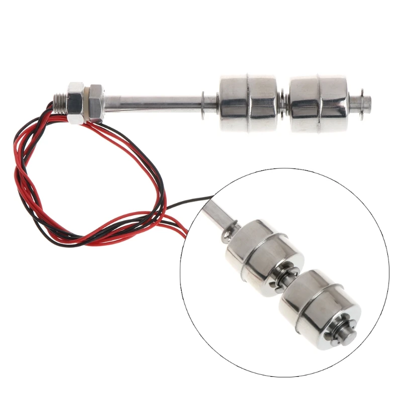 Liquid Level Sensor Float Switch 0~220V 100mm High Temperature Resistant Stainless Steel Water Level Sensor Float Switch water level switch liquid level sensor