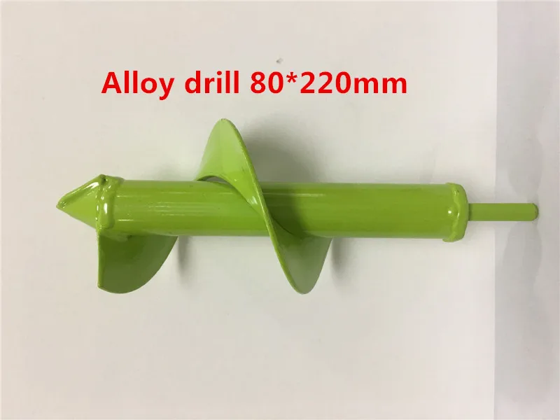 2019 New Durable Garden Alloy Drill Bit Shed Planting Spiral Leaf Small Drilling Earth Drill 6