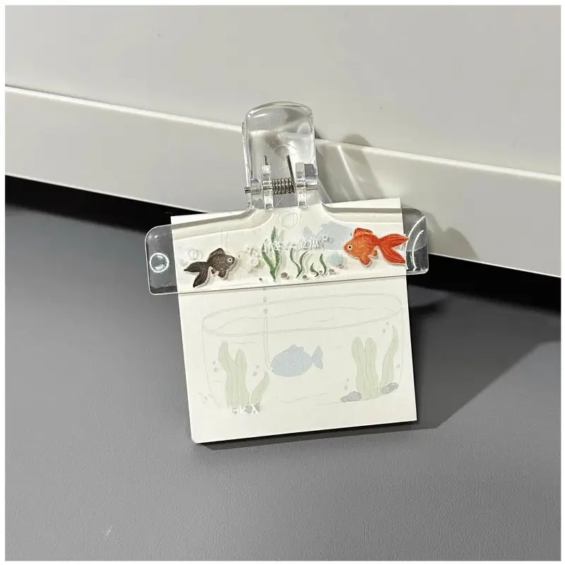1pc Transparent Acrylic Binder Clips Book Piano Sheet Paper Clamps for Student Notebook Journal Document Organizer Stationery - Image 3