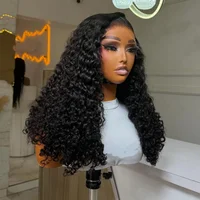 Perruques Lace Front 13x4 200% de densité, 40 pouces, en cheveux humains bouclés, avec dentelle HD transparente 13x4, en cheveux humains vierges brésiliens pré-épilés 5