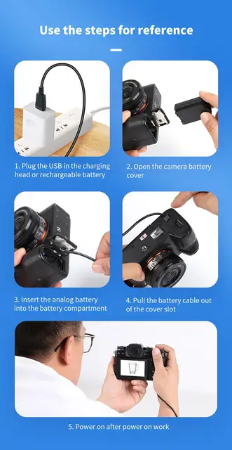 Batterie Factice DK X1 USB Pour Appareils Photo Sony ZV-1 Et RX100 - Alimentation Continue