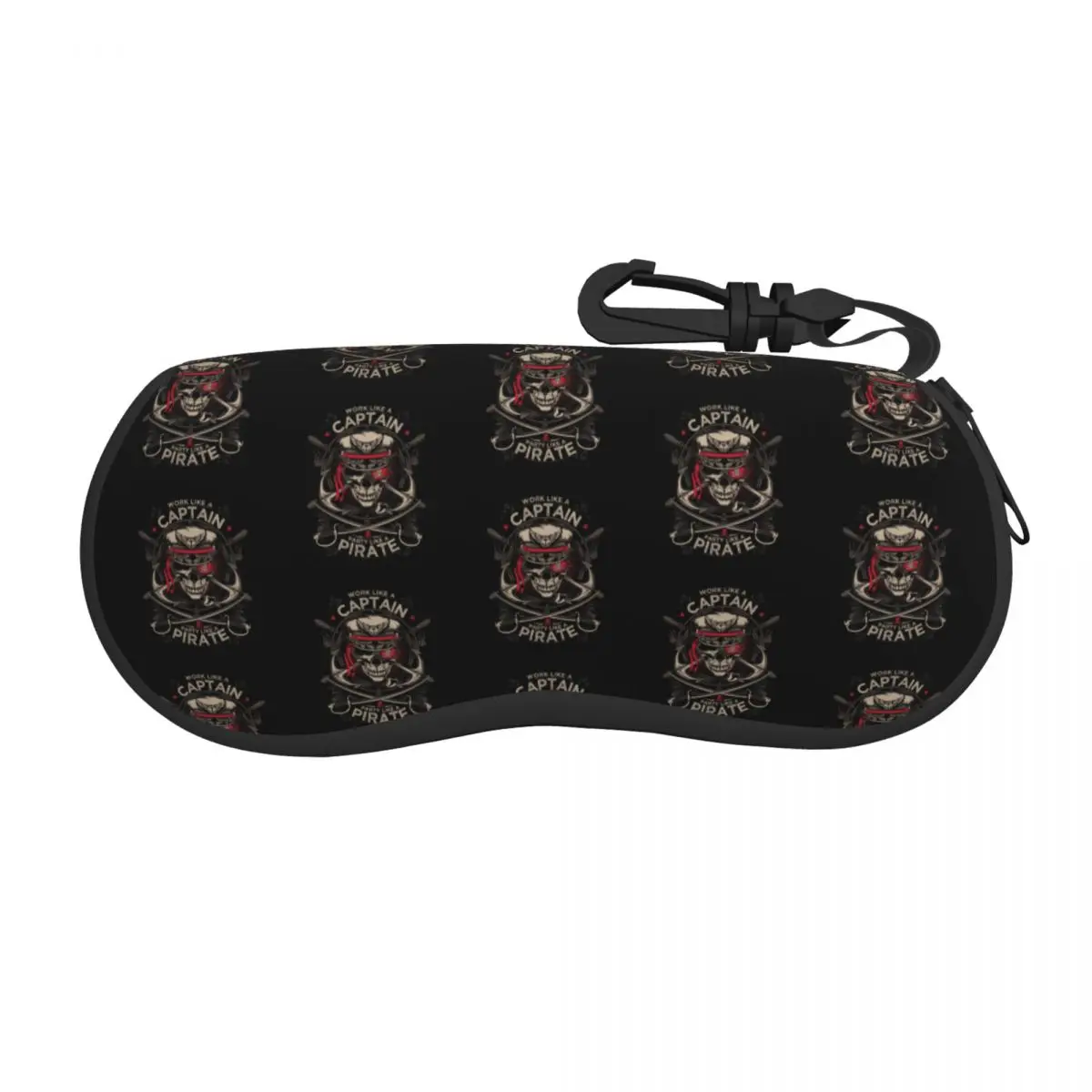

Work Like A Captain Party Like A Pirate Eyeglass Glasses Case Men Women Soft Nautical Skull Sailor Sunglasses Protective Box