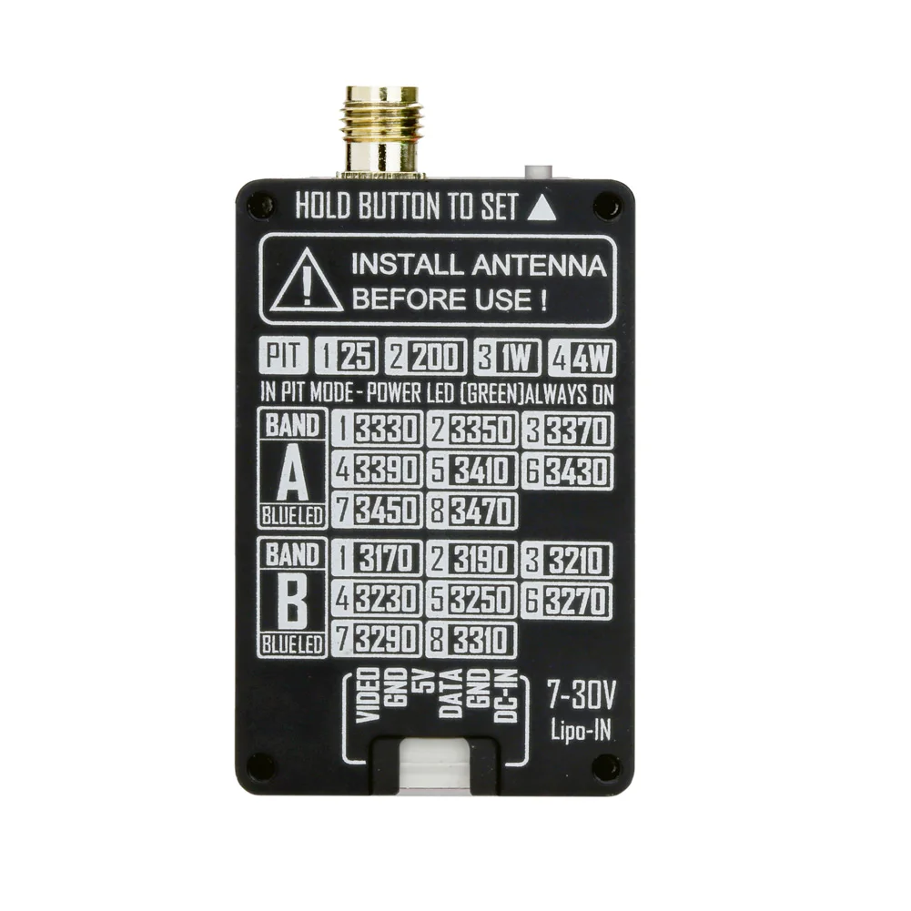Kit VTX 3.3GHz 4W + VRX pour FPV Longue Portée ELRS
