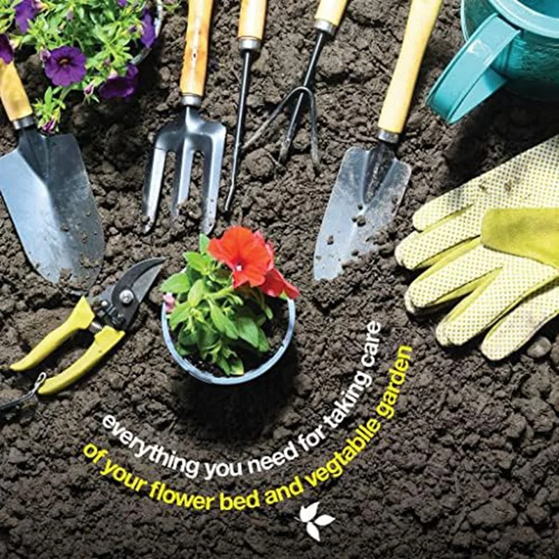 Garden Tool Kit, Indoor And Outdoor Garden Tool Kit, As Shown Pruning Shears,Hand Rake 4
