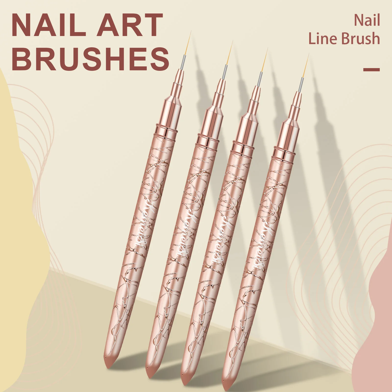 nail supplier Handmade 100% Pure Kolinsky Brush Custom Handle Acrylic Nail Brush for Acrylic Nails Art 6