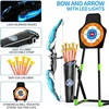 2 Pack Archery toy Set  - Includes 2 Bows, 20 Suction Cup Arrows & 2 Quivers & Standing Target, Outdoor Toys for Kids 5