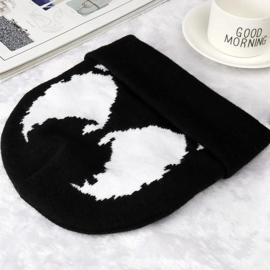 Fashion Movie Venoms Winter Warm Hat Elastic Cotton Beanie Black Mask Beanies Cosplay Costume green skully hat