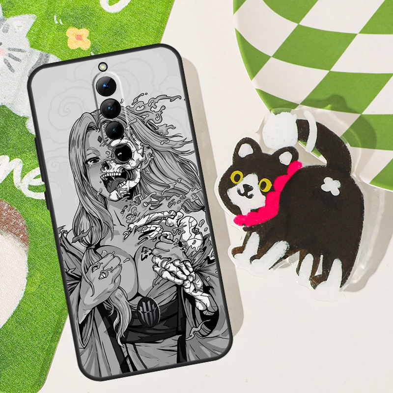 Horror Manga Style Protective Phone Case Cover Shell