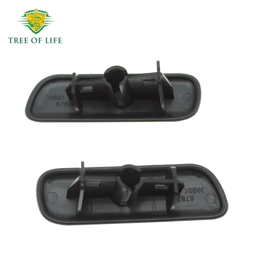 블랙 그레이 앞 범퍼 헤드라이트 워셔 스프레이 노즐 커버 캡 RH LH, 미쓰비시 파제로 V97 V93 몬테로 8264A027 8264A028