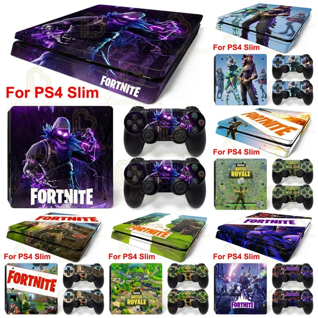 FORTNITE BATTLE ROYALE Console Stickers For SONY PS4 Slim Full