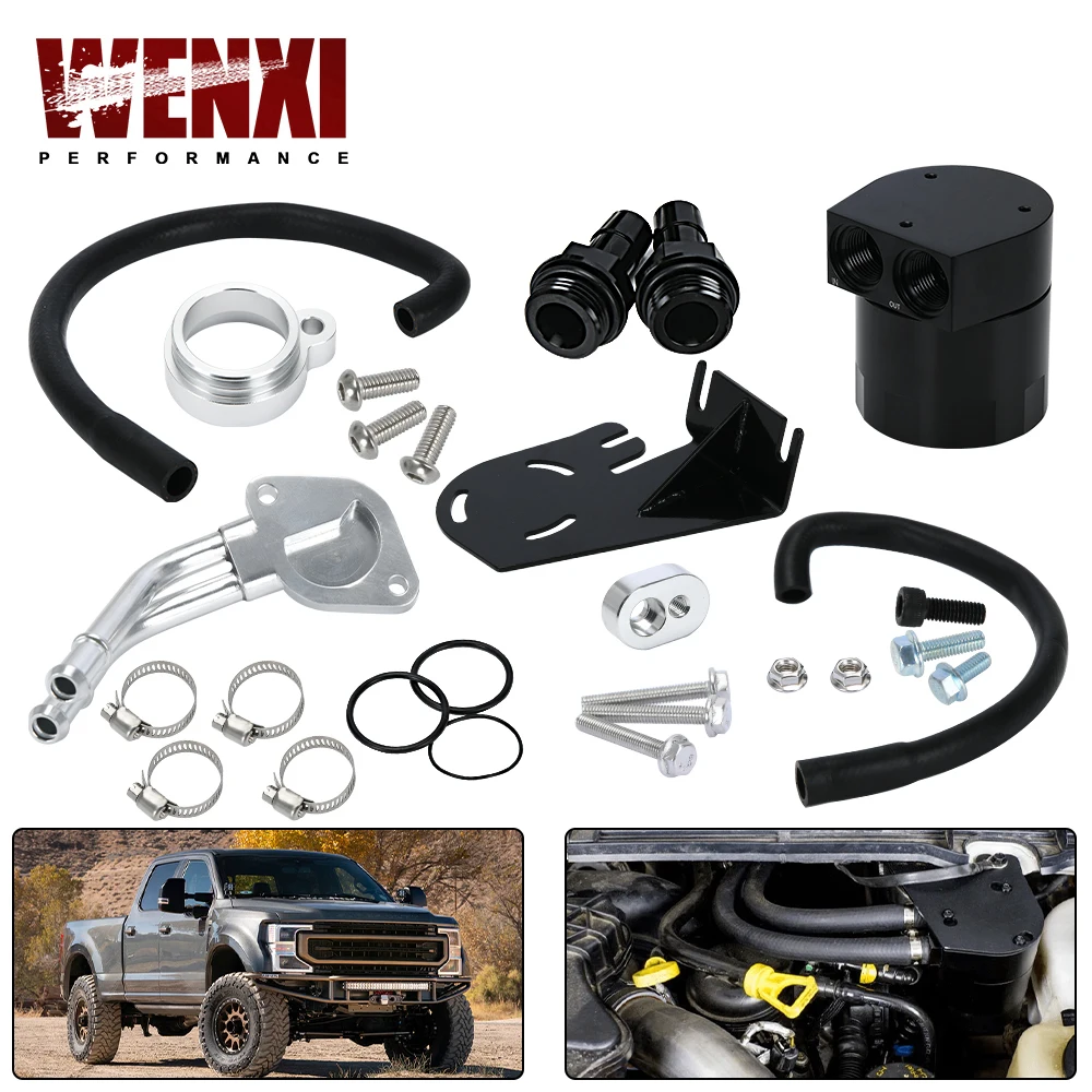 

Переливающийся масляный захват Can Kit для 2011-2016 годов Ford F-250 супер мощный 6,7 л Powerstroke