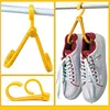 Portable Mini Clothes Hanger Pothook Drying Rack Shoe Trousers Clips Pegs Foldable Rotatable Household 1