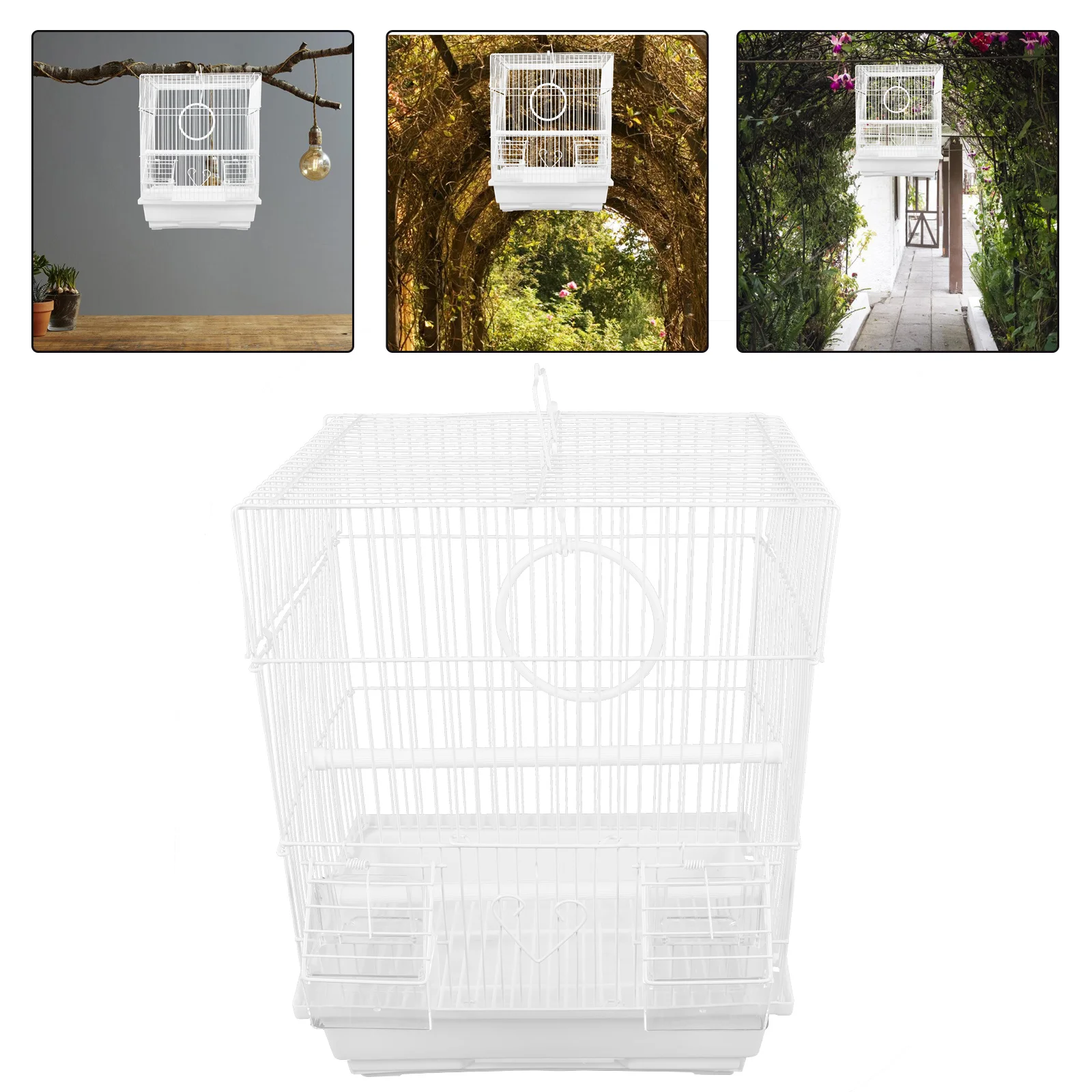 thumbnail image 2 of Portable Bird Carrier With Perch,Lightweight Large... - Vicedeal 2 of 13
