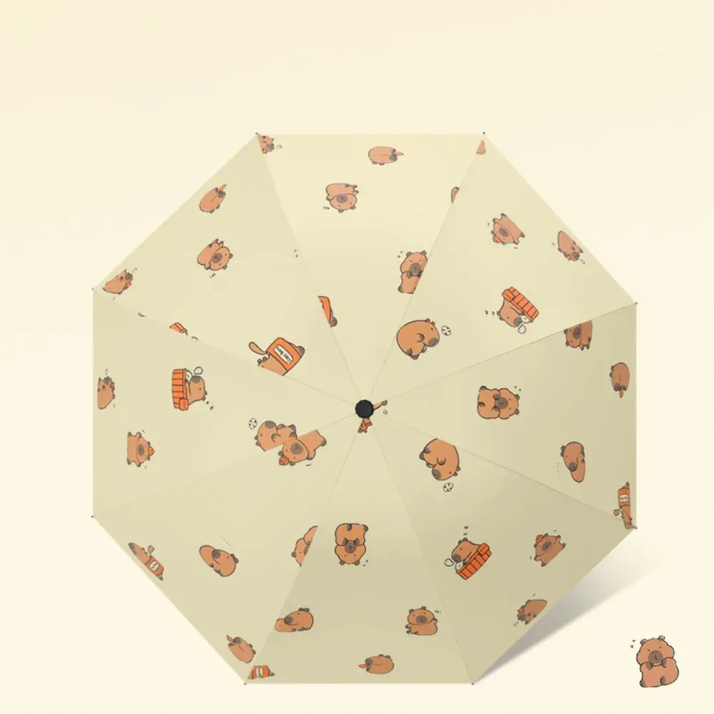 Capybara sun umbrella sunshade dual-purpose protection mini sun umbrella sun umbrella automatic sun umbrella