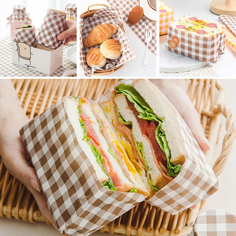 Carta per alimenti, hamburger o panini