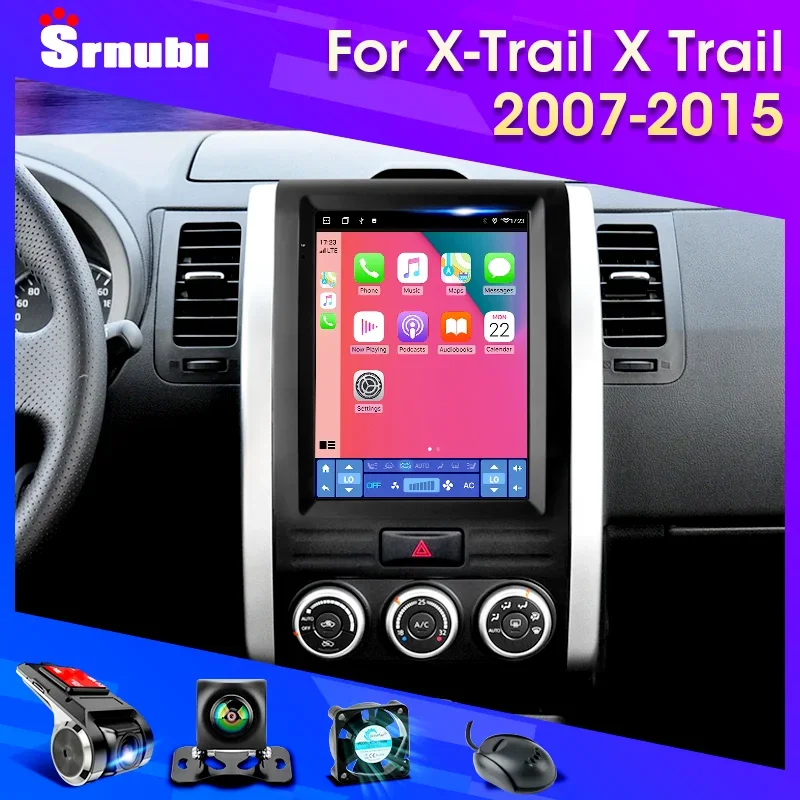 For Nissan X-Trail X Trail 2 T31 MX6 2007-2015 Android 11 Car Radio 2Din Carplay Multimedia Head Unit Stereo 9.7 Player Speakers