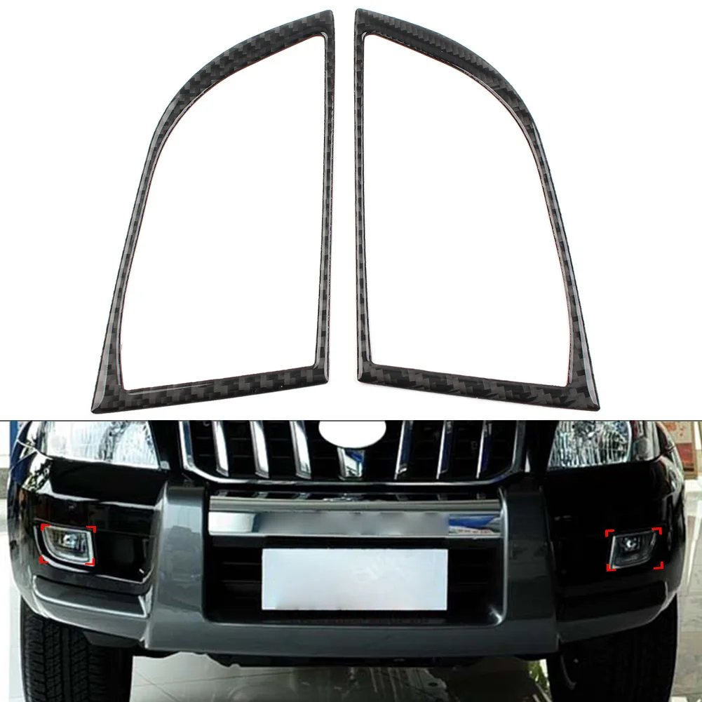 

2 шт., декоративная накладка на переднюю противотуманную фару для Toyota Land Cruiser Prado 2003-2009