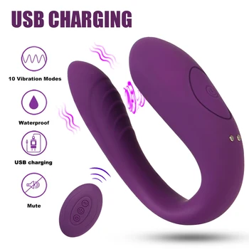 OLO G-spot Vibrators Couple Share U Shape Bendable Sucking Vibrator Sex Toys for Couple Clitoris Vagina Stimulator Vibrator 3