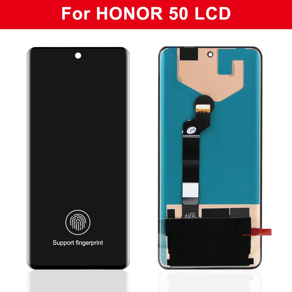 6.5'' For Original For Honor 50 LCD Display With Frame Touch Screen Digitizer For Honor 50 NTH-AN00 NTH-NX9 Screen Replacement
