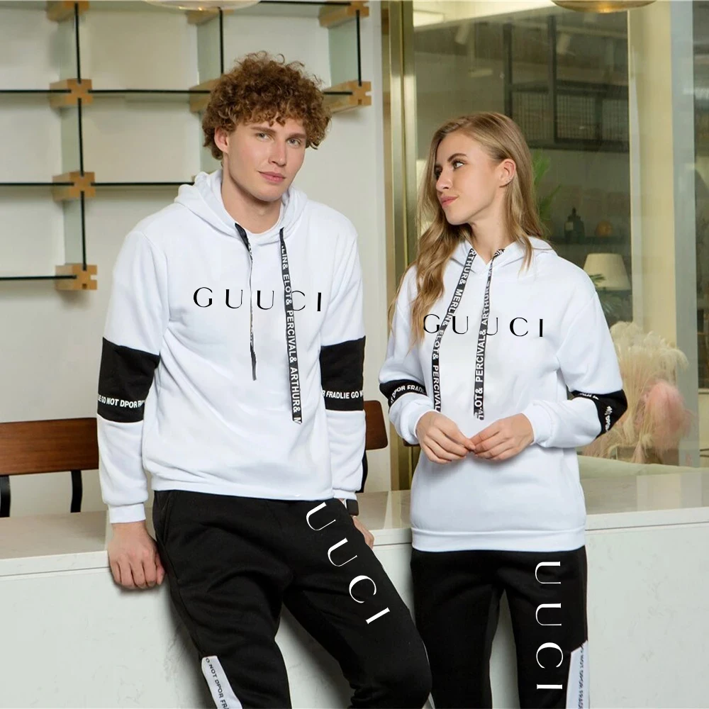 Outdoor Sports Cloth Luxury Suit Retro Warm Men's Hoody Sweatshirt+Pant Training Tracksuit Workout Male Outfit Jogger Set 3