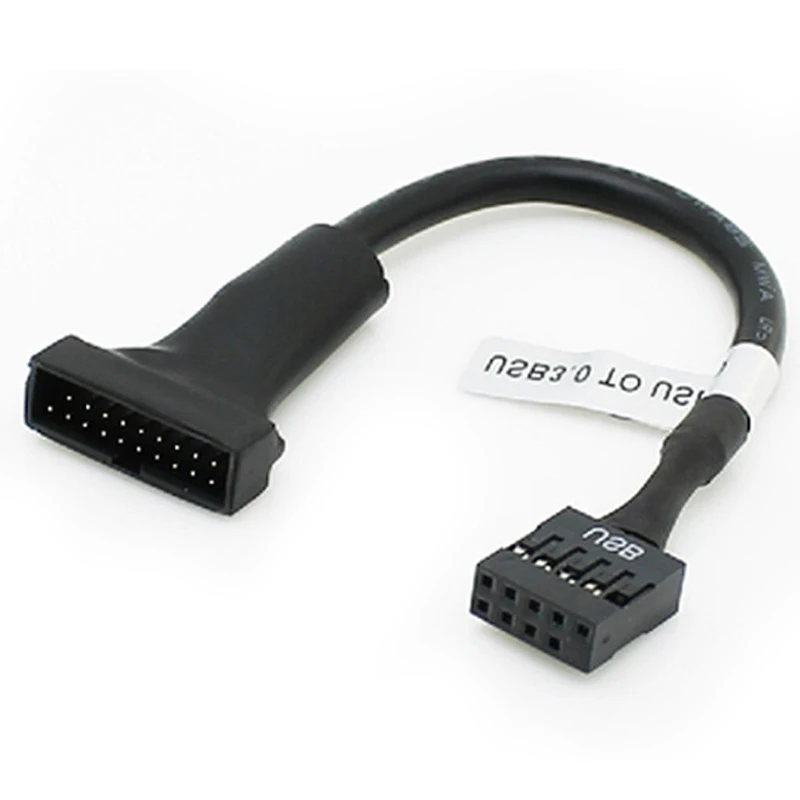 

19/20 Pin USB 3,0 разъем для 9-контактного USB 2,0 штекер материнской платы адаптер Шнур