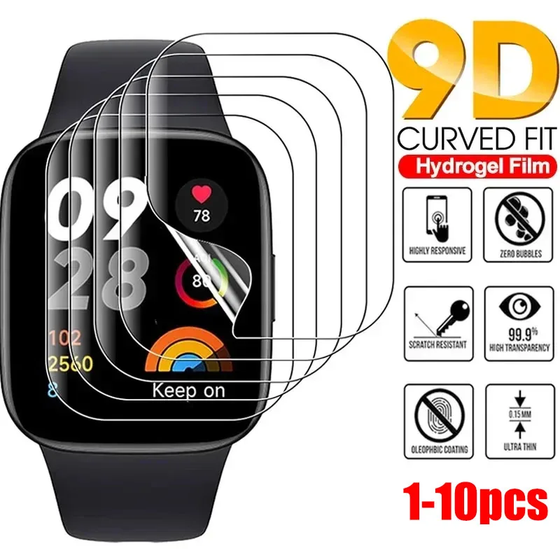 10-Pack Hydrogel Full Screen Protective Films - Soft Protection