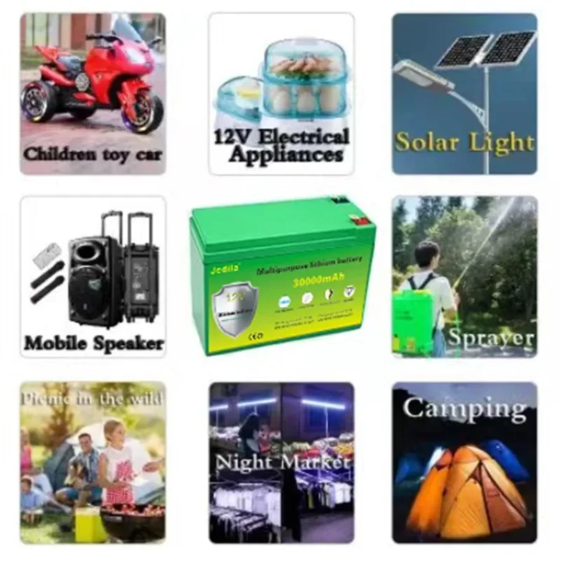 Rechargeable Battery New High-Capacity Lithium-Ion Rechargeable Battery Pack 12V 12800mah. Lt Can Be Used For Children's Car Toys Emergency Lamp