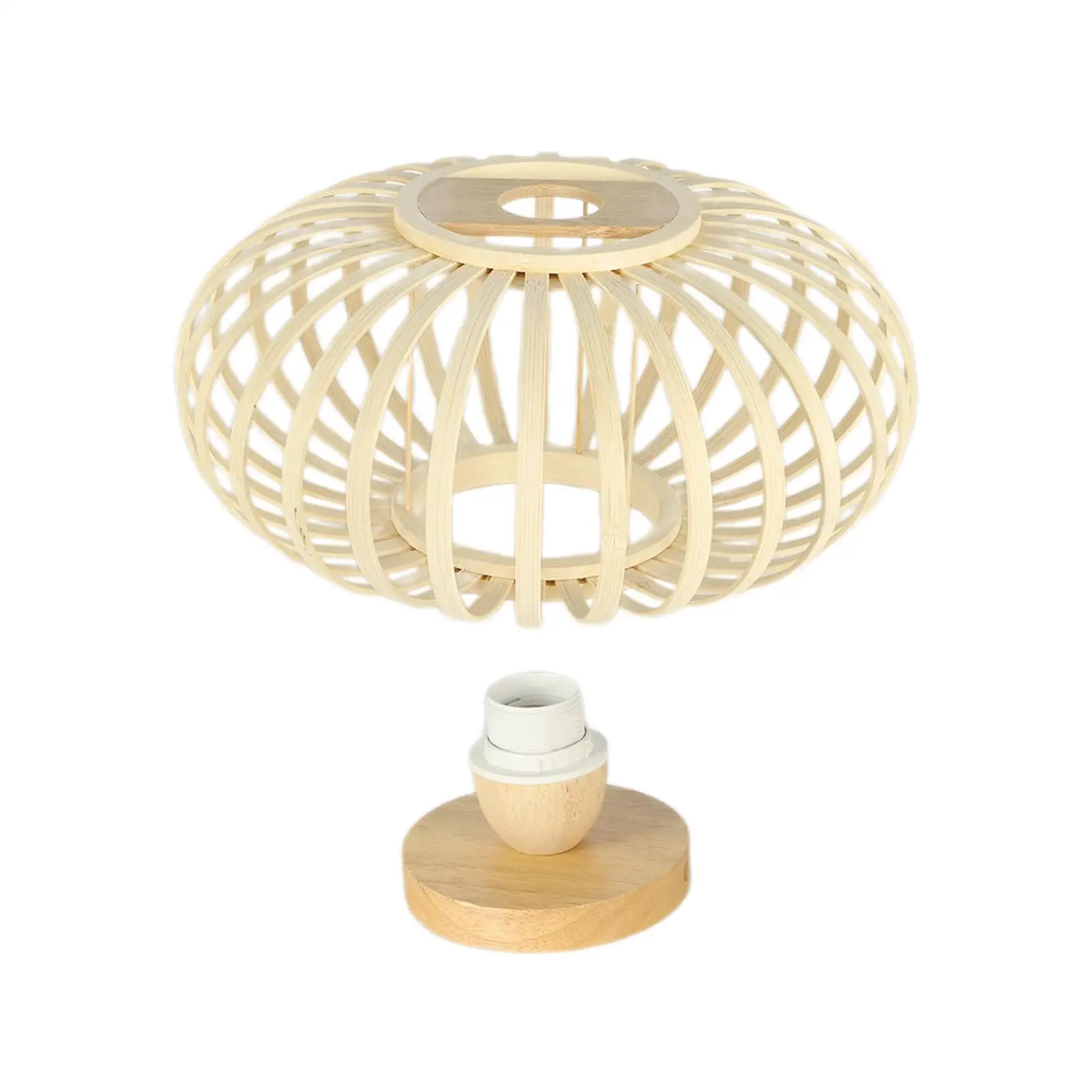Ceiling Lamp EU Plug E27/E26 Woven Ceiling Light Shade for Home Bathroom Bar