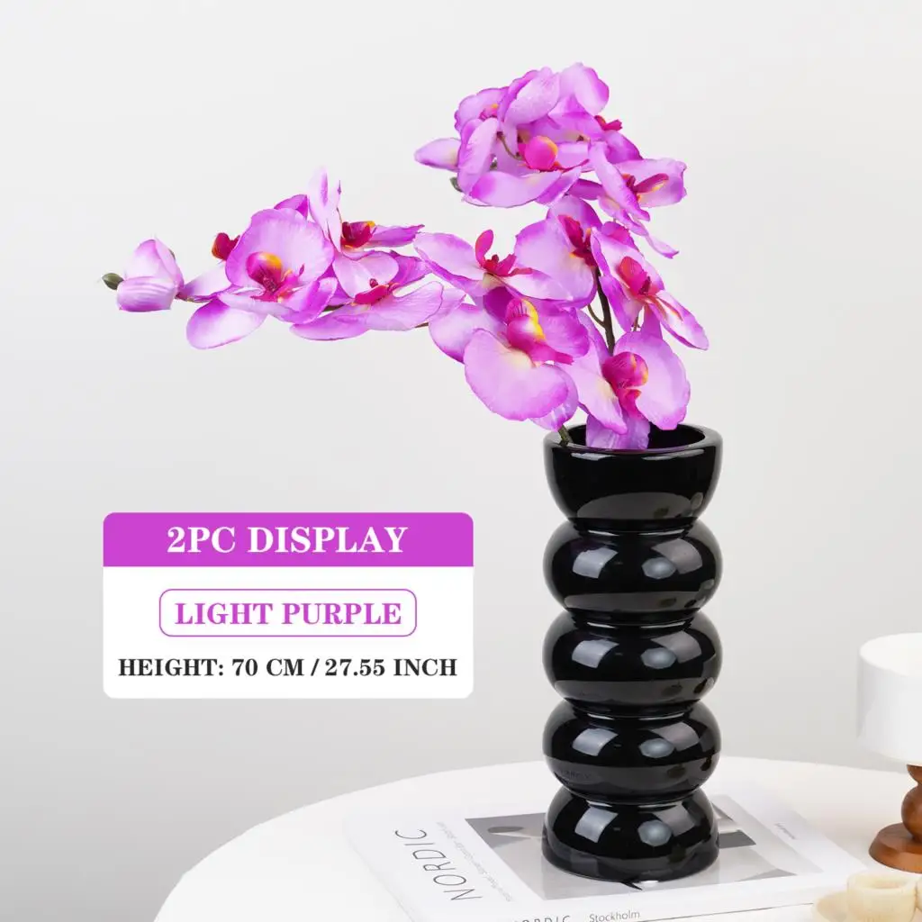 70cm rosa künstliche Schmetterling Orchidee Blumen gefälschte Motte Orchideen Blumen gefälschte Pflanzen für Hochzeits strauß Hausgarten Dekor Planta – Detail 5
