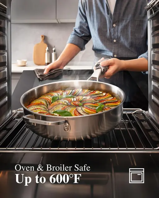 Tri-Ply Stainless Steel Cookware Set – 10 Piece 6