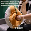 2-in-1 Plush Pillow Flange Plush Blanket,Cartoon Warm Hand Doll Office Nap Leg Cover Artifact Soft Comfortable Storage Design 4