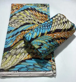 2026 Newest Grand Super 100% Cotton African Gold Wax Fabric High Quality Wax Print Ankara Fabric For Sewing 6yards Women Fabric 1