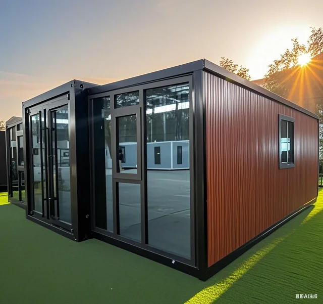 Casas Modulares Case prefabbricate Usa Modulare Piccola casa contenitore pieghevole espandibile Casa con Home Office e Garage 1