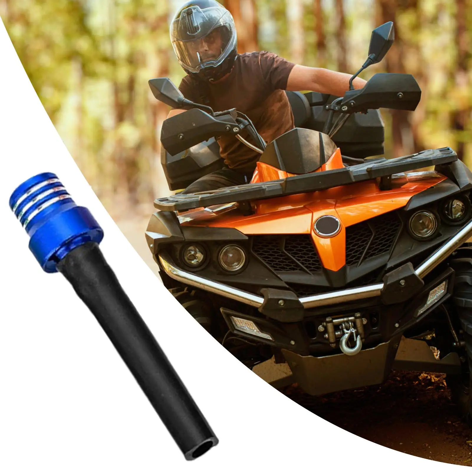 Aluminum Gas Cap Motorcycle Gas Cap Tank Vent Pipe Car Breather Valve for Automotive Replacement Motocross Dirt Pit Bike offRoad