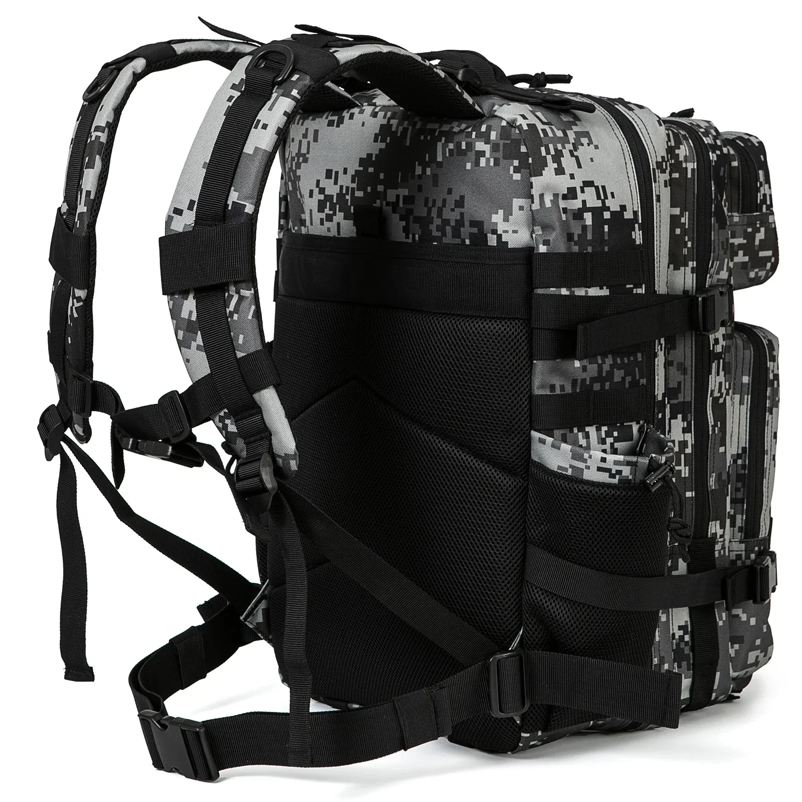 45L Men's outdoor Camo Backpack Molle Backpack Hiking Backpack with bottle Holder Outdoor Hiking Fitness Bag - Image 3