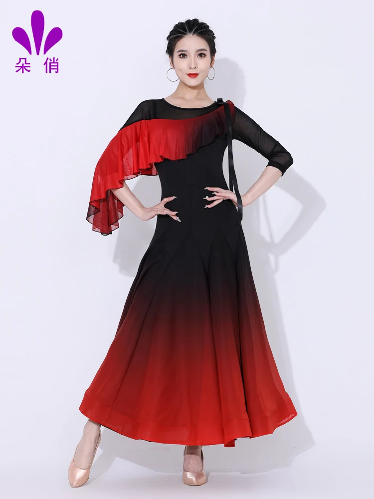 Women New Ballroom Dance Competition Dress Waltz Dresses Standard Clothes 2308