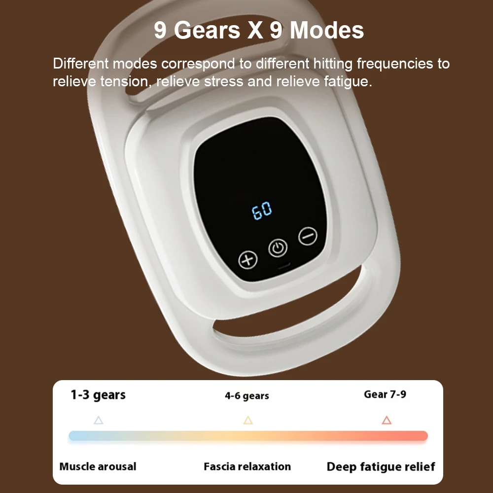 „Fascia“ šešių galvų pistoleto raumenų atpalaidavimo masažuoklis, kūno kaklo membrana, „Rob“ kaklo stuburo masažo instrumentas_voghion.com