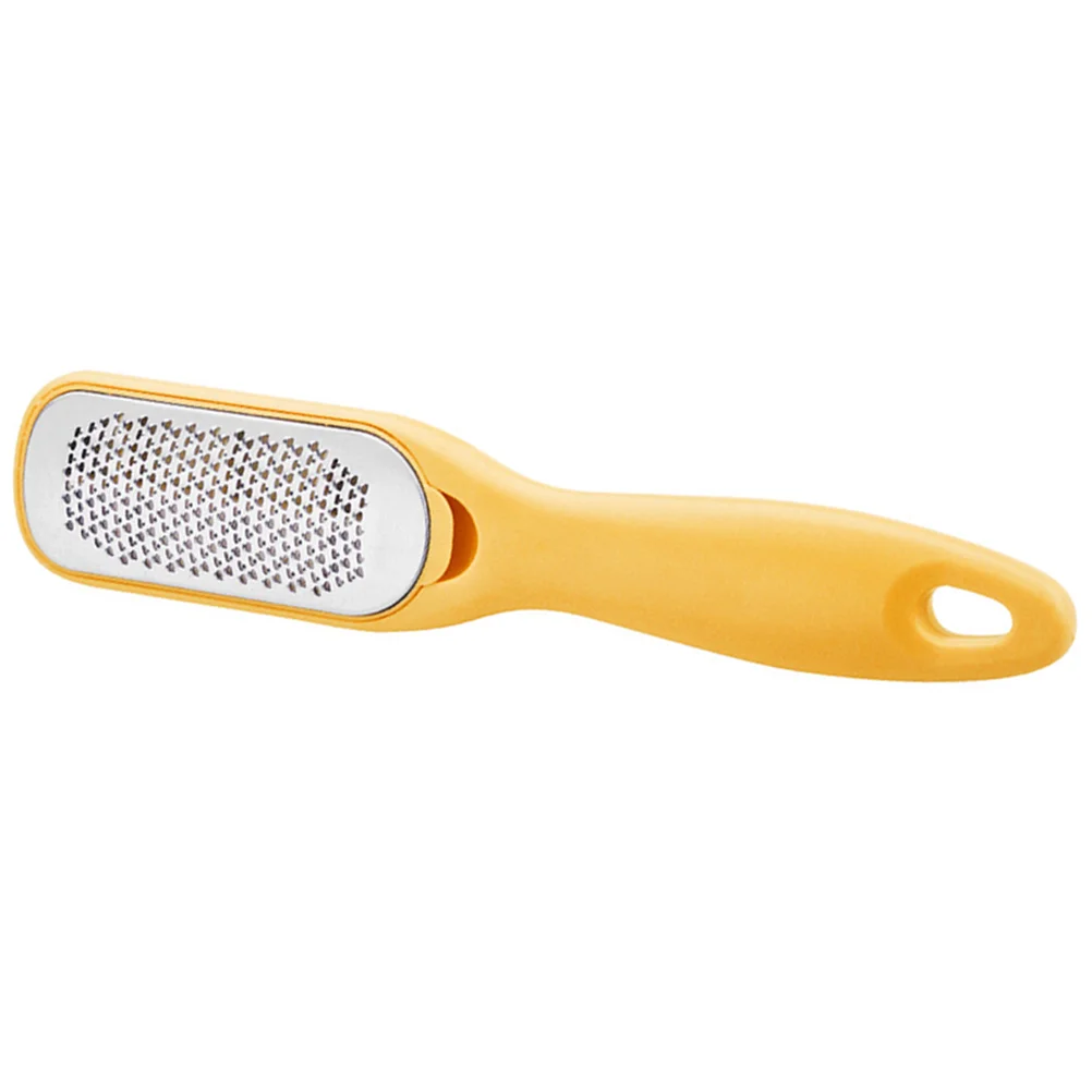 

1pc Foot Files Double Sided Stainless Steel Callus Exfoliation Remover Professional Foot Scrubber (Yellow)