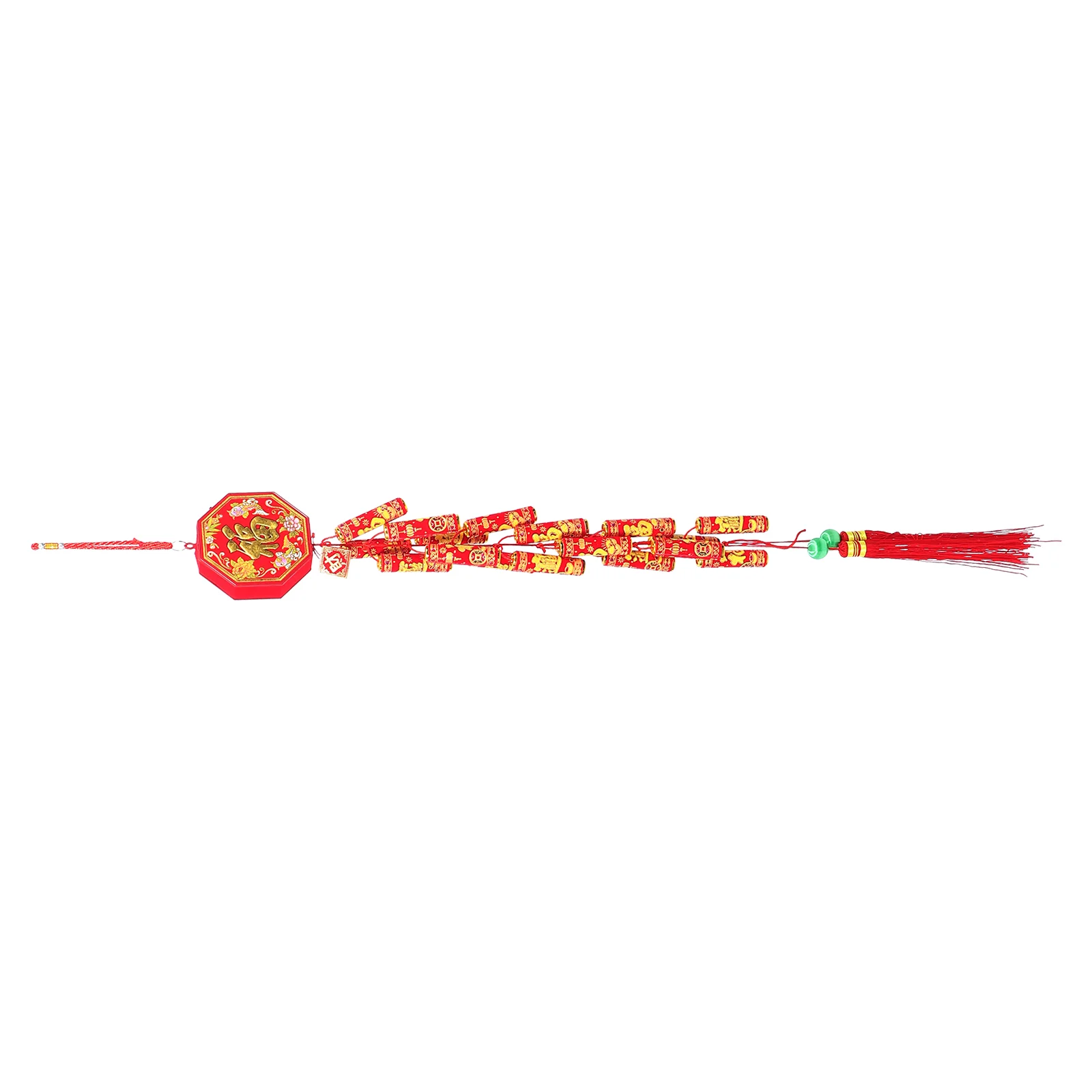 

Chinese New Year Hanging Decoration Electric Firecrackers Ornament Sound Traditional Red Lucky Oriental Pendant Spring Festival