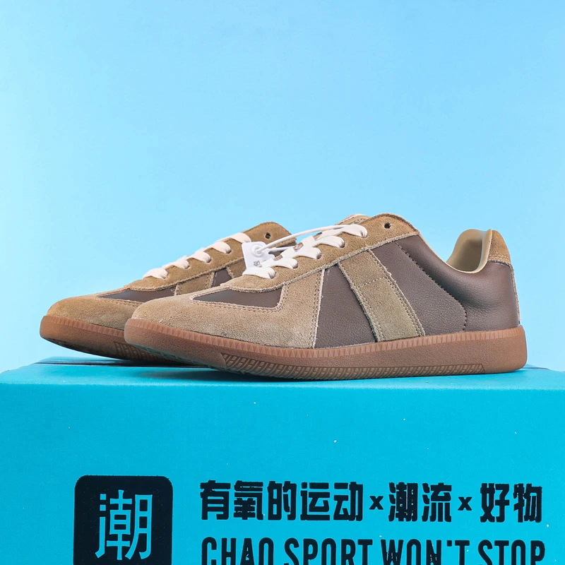 Classic shoes, leather retro sports flat casual board shoes, unisex