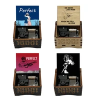 Wooden Clockwork Music Box Perfect Music Home Decoration Ornaments Holiday Gifts for Lover 1
