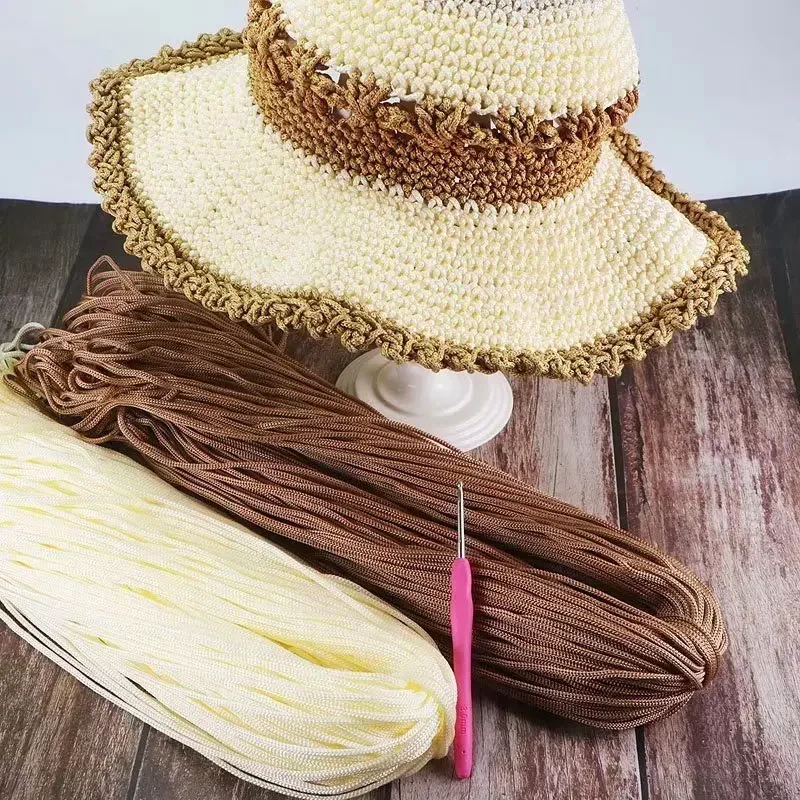 3mm Color Nylon Cord Thread Crochet Hollow Line Macrame DIY Hand-Woven Bracelet Braided Handicrafts/Shoes 200M/Lot macrame string