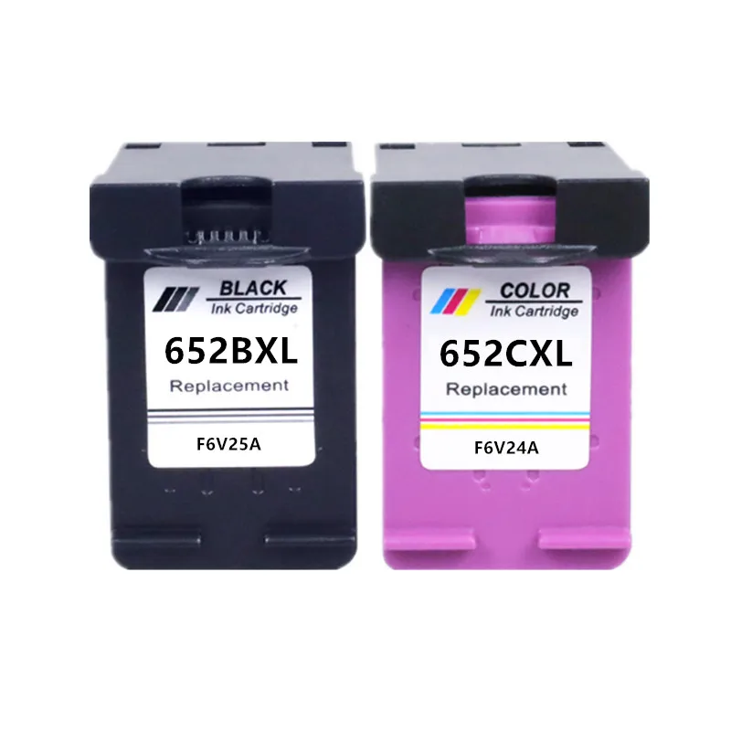 Compatible Ink cartridge replacement for HP652 HP 652XL HP 652 Deskjet 1115 1118 2135 2136 2138 3635 3636 3835 4536 4538 printer supplies ink cartridge inkjet ink cartridge