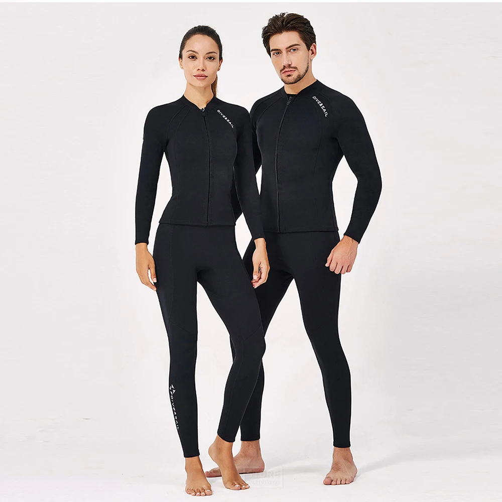 Diving Suits Neoprene 3MM 2MM Men Women Wetsuit Jacket Scuba Diving Suit Surf Snorkeling Underwater Spearfishing Fishing Kitesurf Equipment